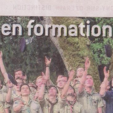 En avril , la Grande forge de Buffon a accueilli un camp de formation de chefs scouts