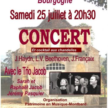 Concert ce samedi 25 juillet !